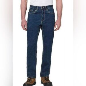 Caterpillar Cat Men’s Workwear Denim Jean Reinforced Seams, Blue, 38 W x 34 L